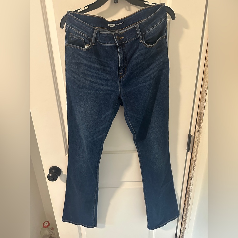 Old Navy Dark Blue Boot Cut Jeans